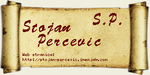 Stojan Perčević vizit kartica